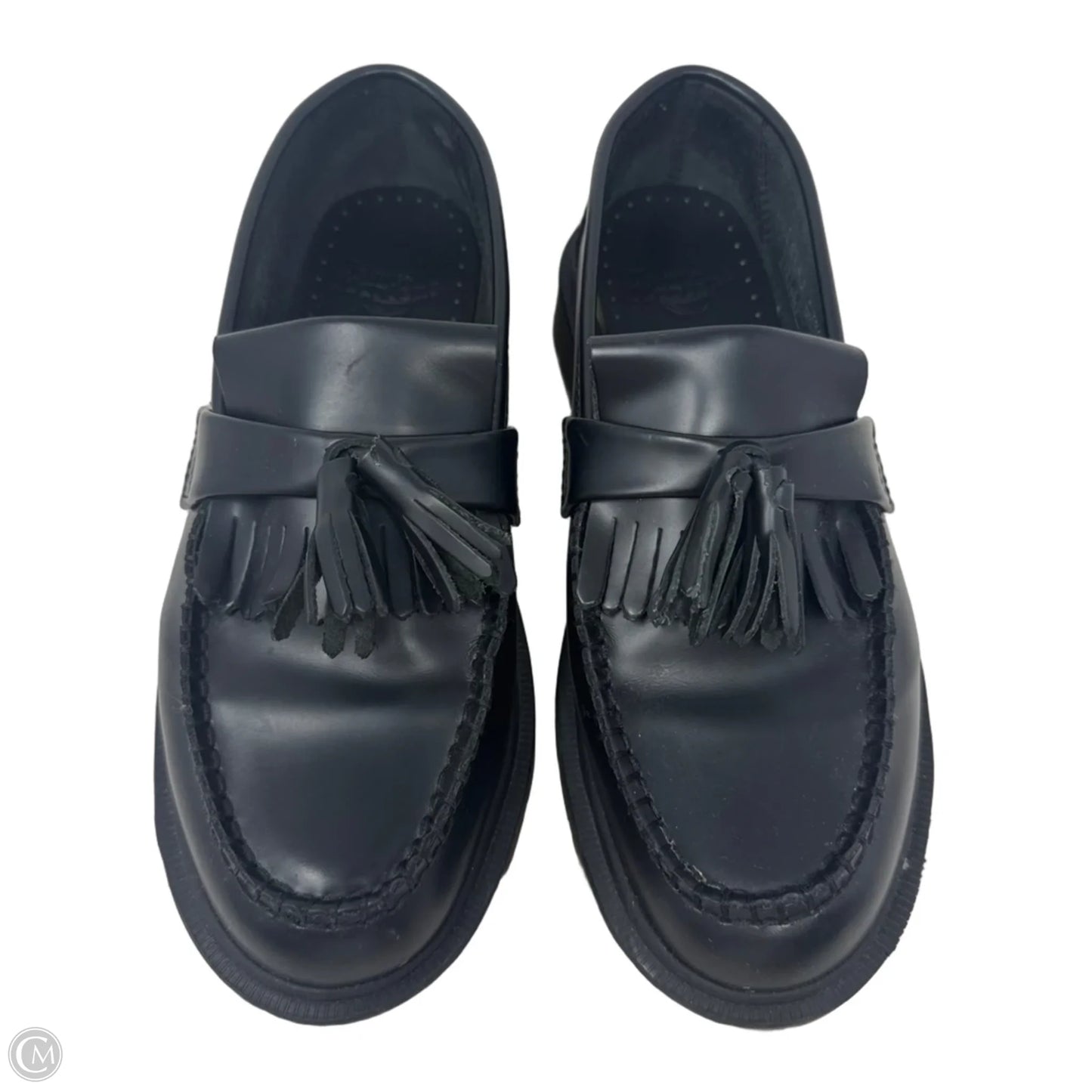 Adrian Tassel Loafer Shoes Flats By Dr Martens In Black, Size: 7