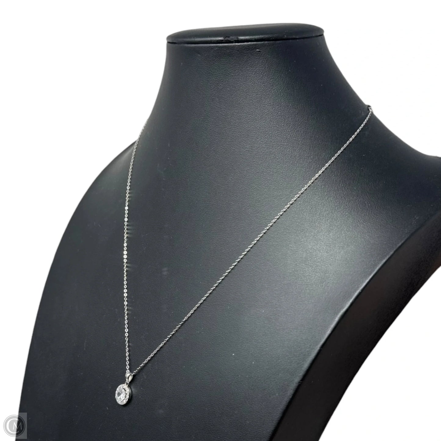 Halo Pendant Sterling Silver Necklace