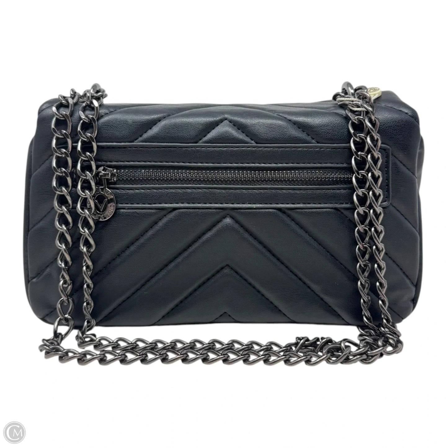 Quilted Flap Handbag By Valentino Orlandi, Size: Medium