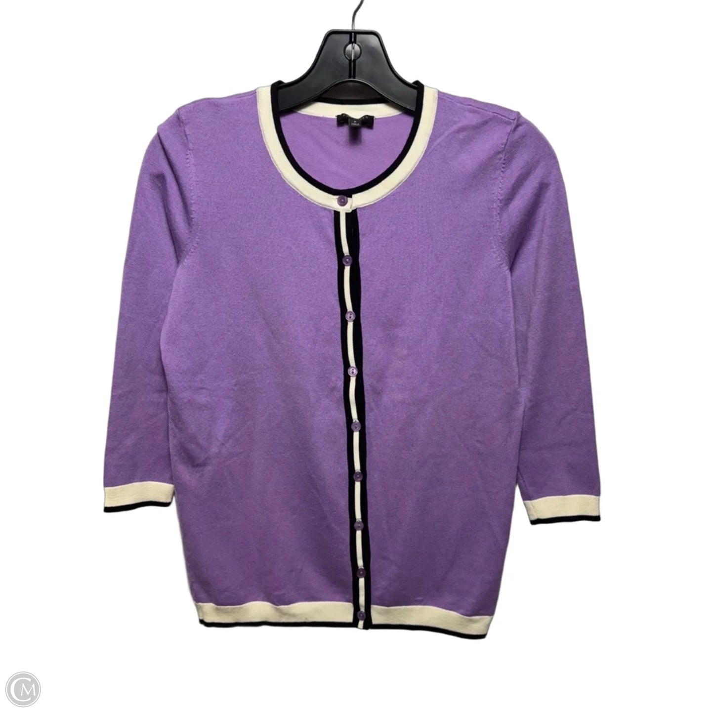 Sweater Cardigan By Talbots In Purple, Size: S Petite