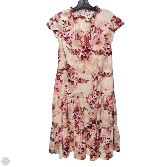 Dress Casual Midi By Alex Marie In Floral Print, Size: 14