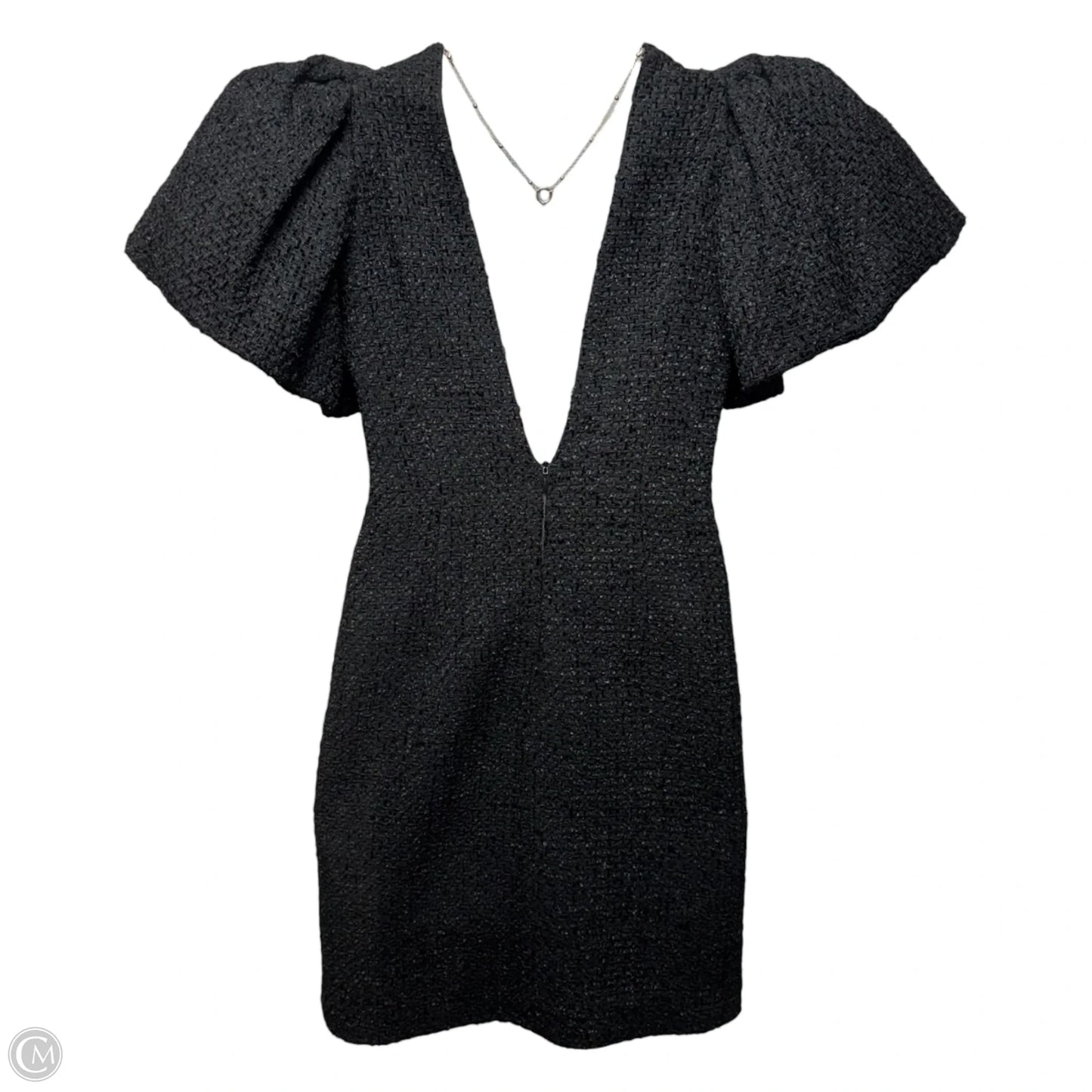 Dana Tweed Mini Dress By Leo Lin In Black, Size: 4