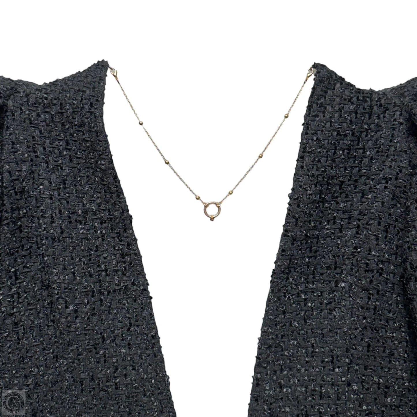 Dana Tweed Mini Dress By Leo Lin In Black, Size: 4