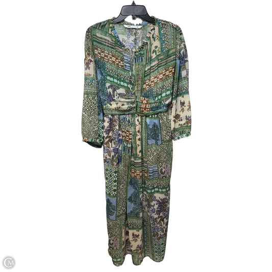 Dress Casual Maxi By Zara In Multi-colored, Size: M