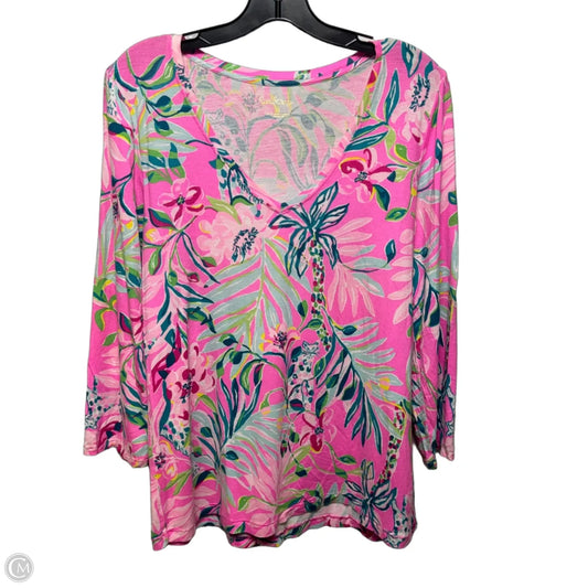 Top Long Sleeve Designer By Lilly Pulitzer In Multi-colored, Size: M