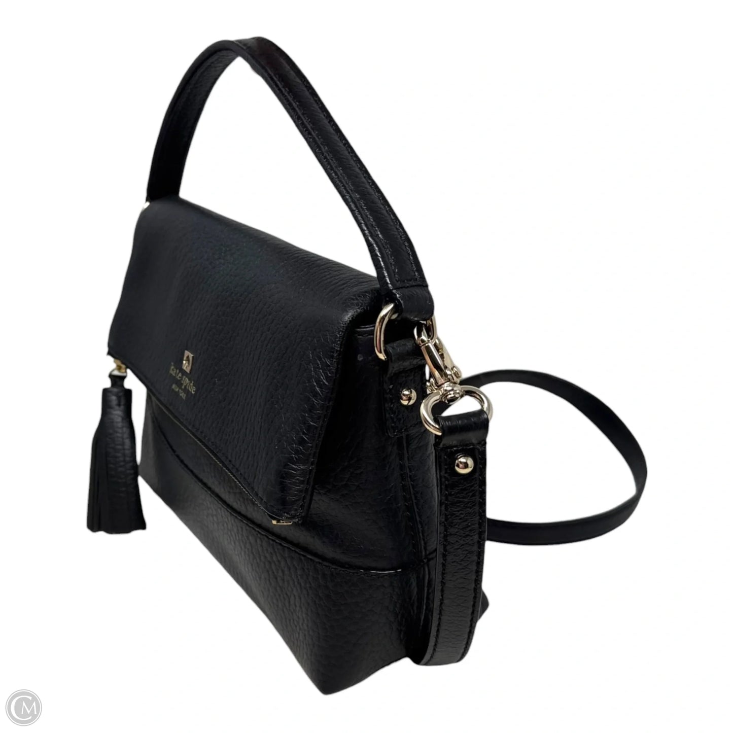Tassel Flap Leather Crossbody Designer By Kate Spade, Size: Medium