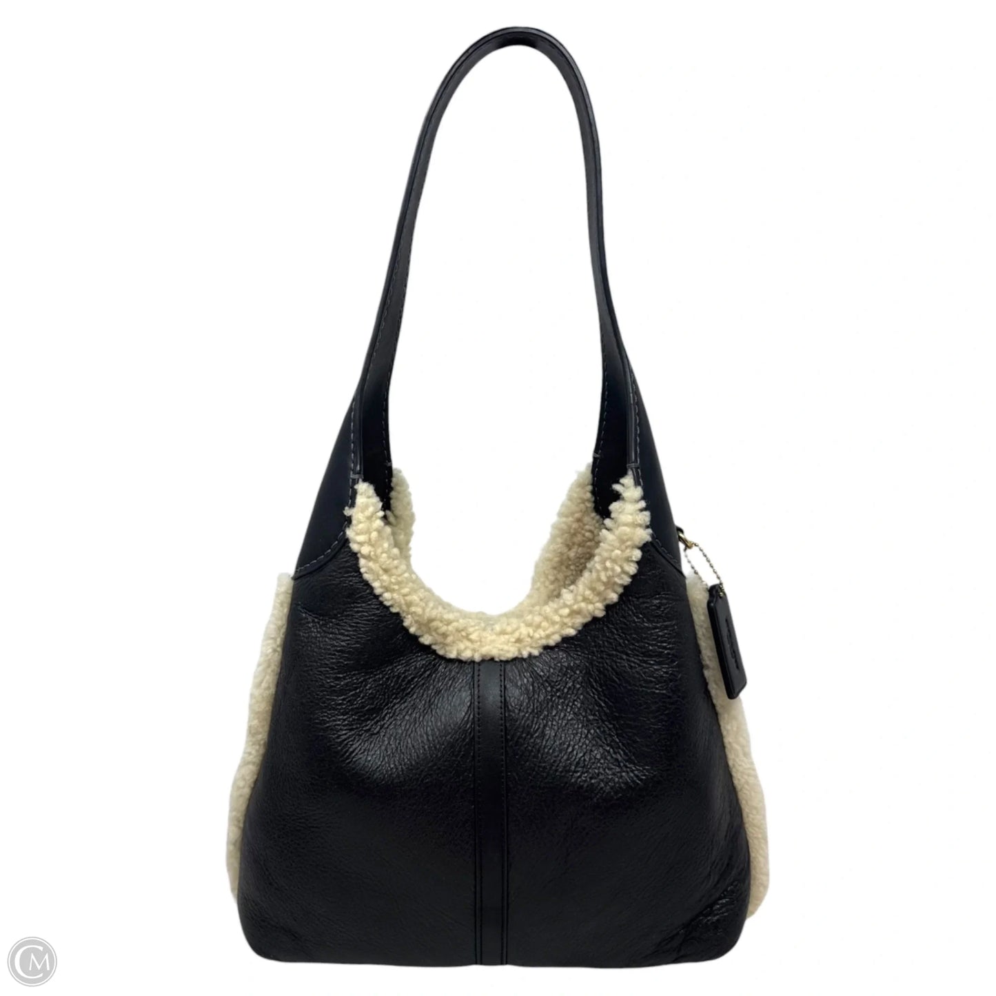 Brooklyn Shearling Handbag Designer By Coach, Size: Medium