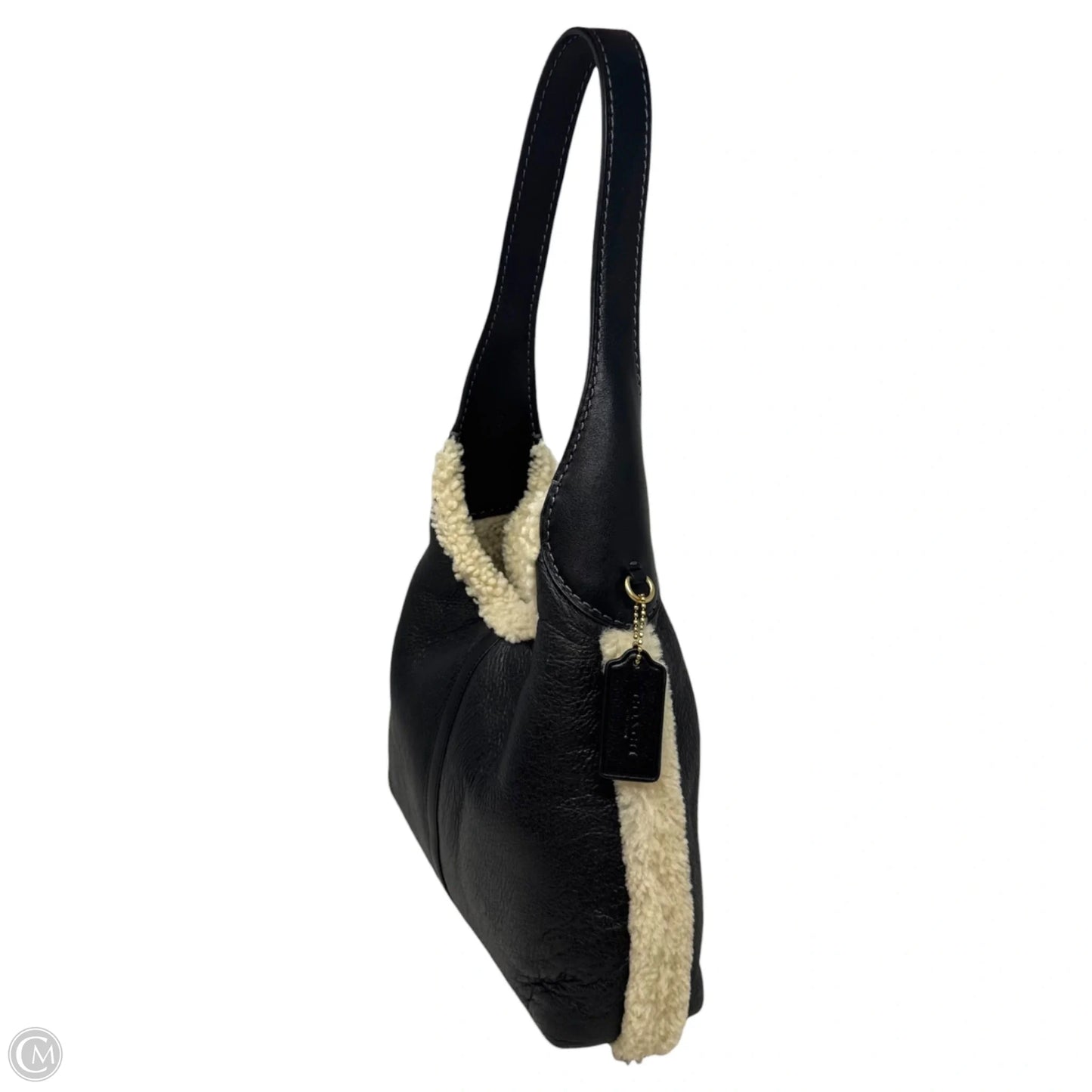 Brooklyn Shearling Handbag Designer By Coach, Size: Medium