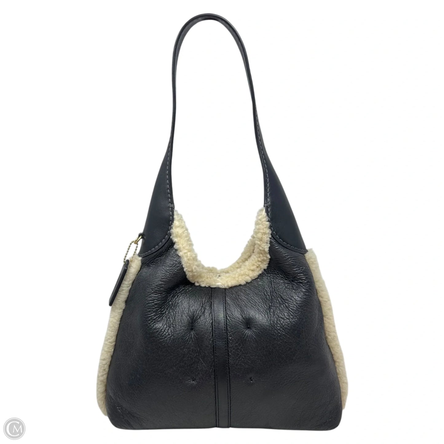 Brooklyn Shearling Handbag Designer By Coach, Size: Medium