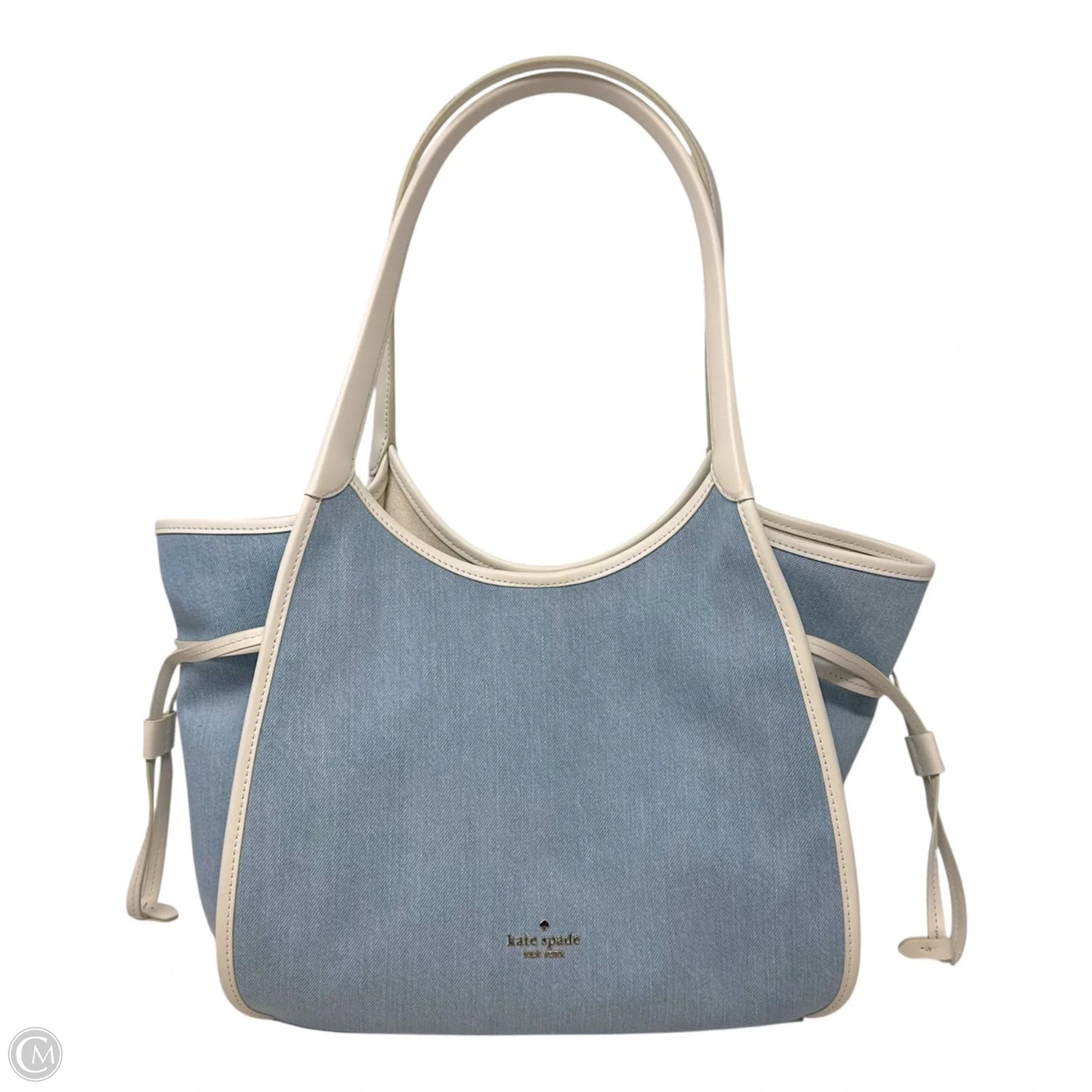 Stash Denim Carryall Tote Designer By Kate Spade, Size: Medium