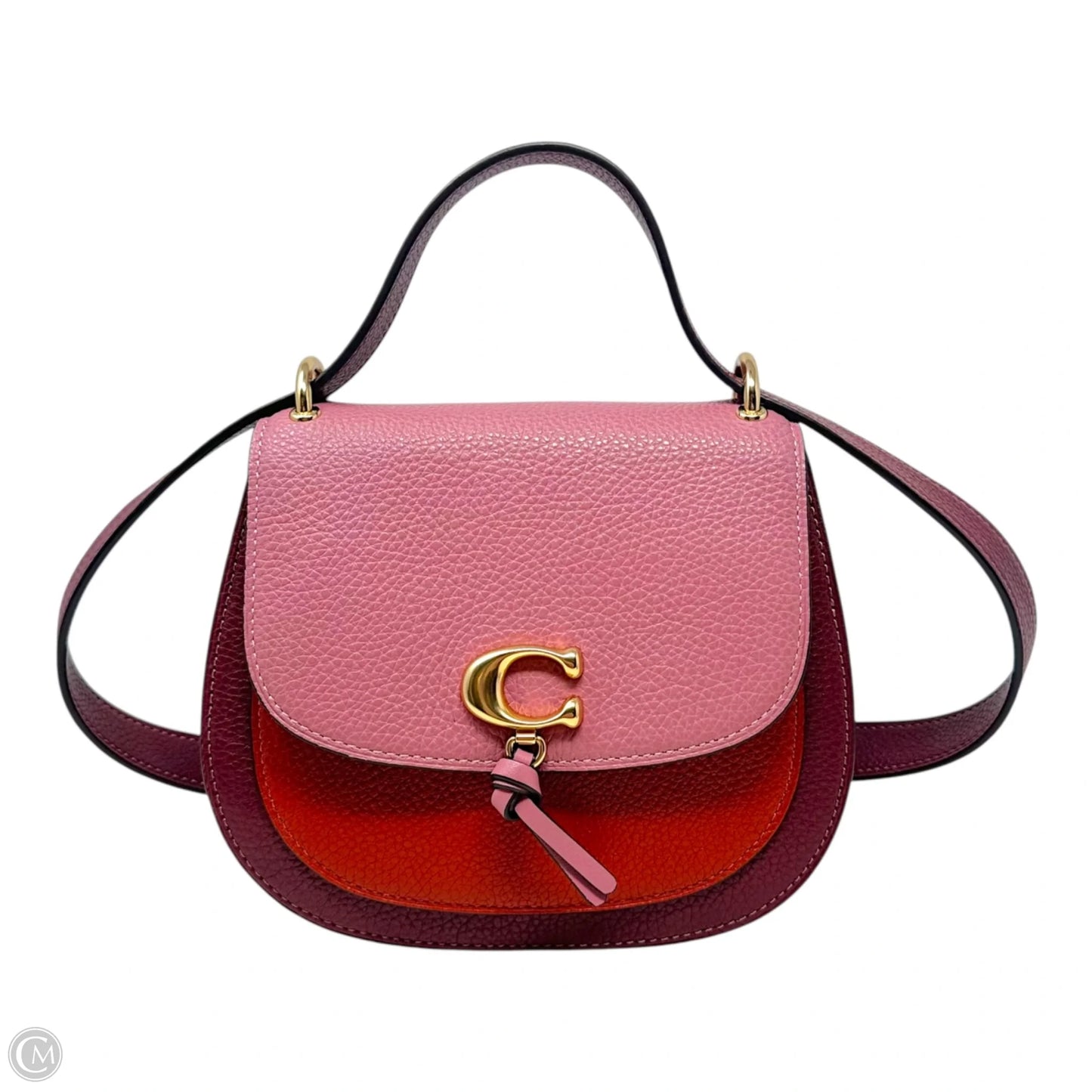 Remi Colorblock Saddle Crossbody Designer By Coach, Size: Small
