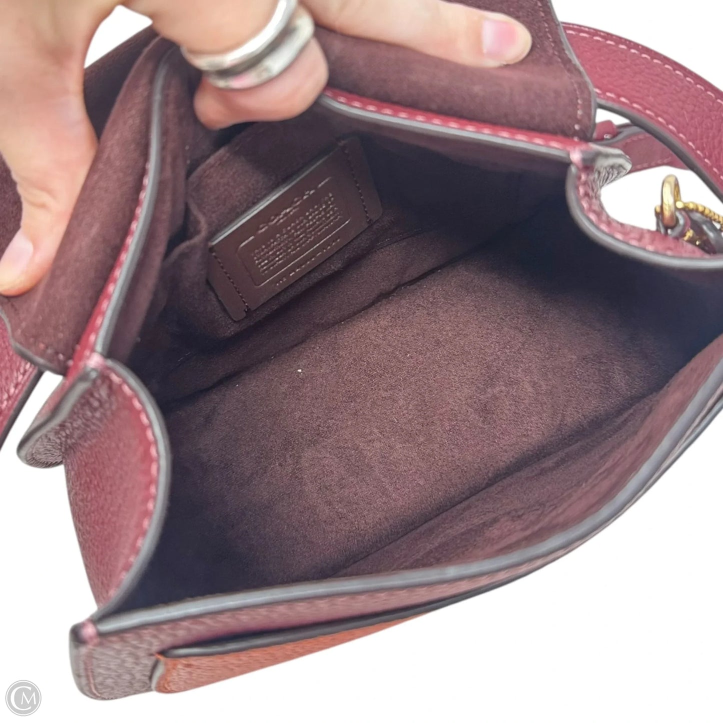 Remi Colorblock Saddle Crossbody Designer By Coach, Size: Small