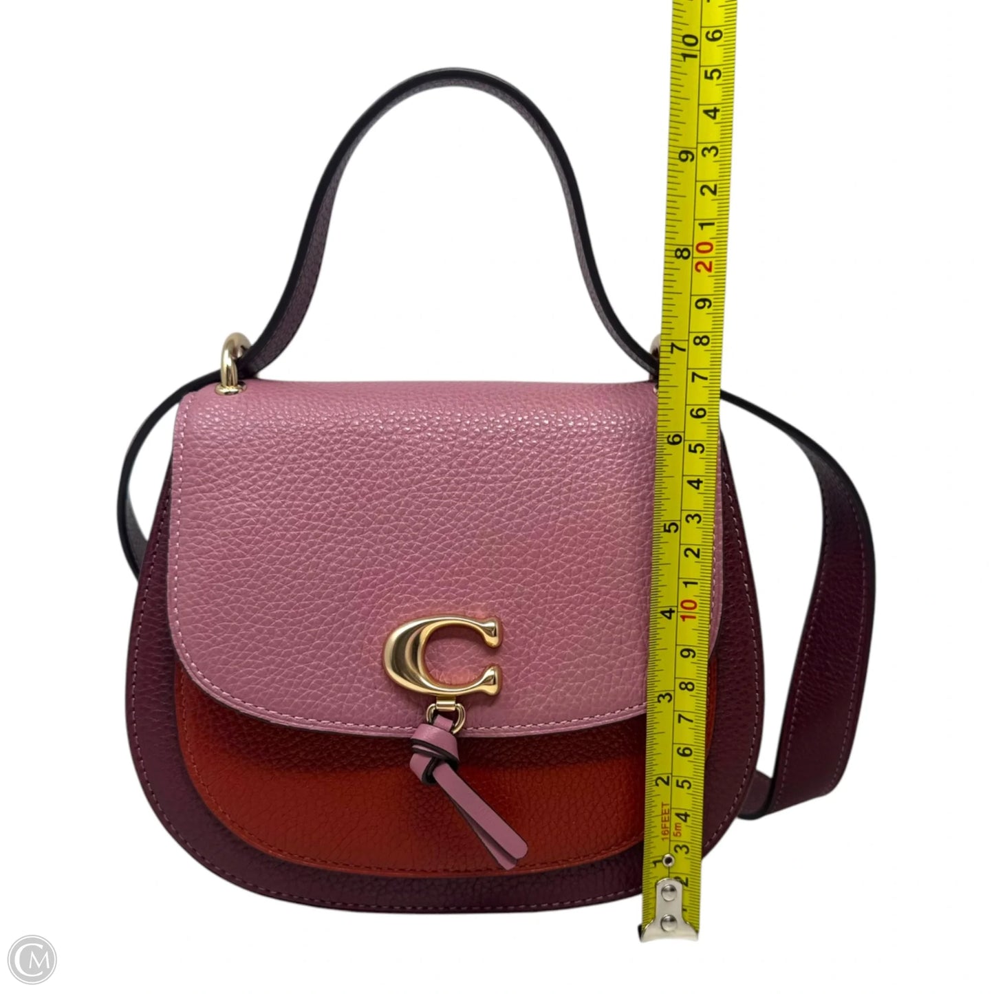 Remi Colorblock Saddle Crossbody Designer By Coach, Size: Small