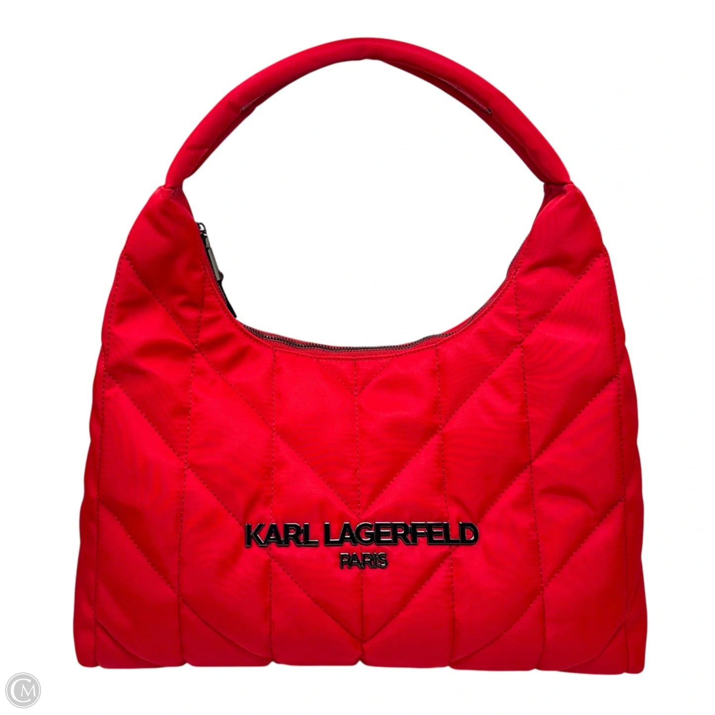 Voyage Nylon Tote Handbag Designer By Karl Lagerfeld, Size: Medium