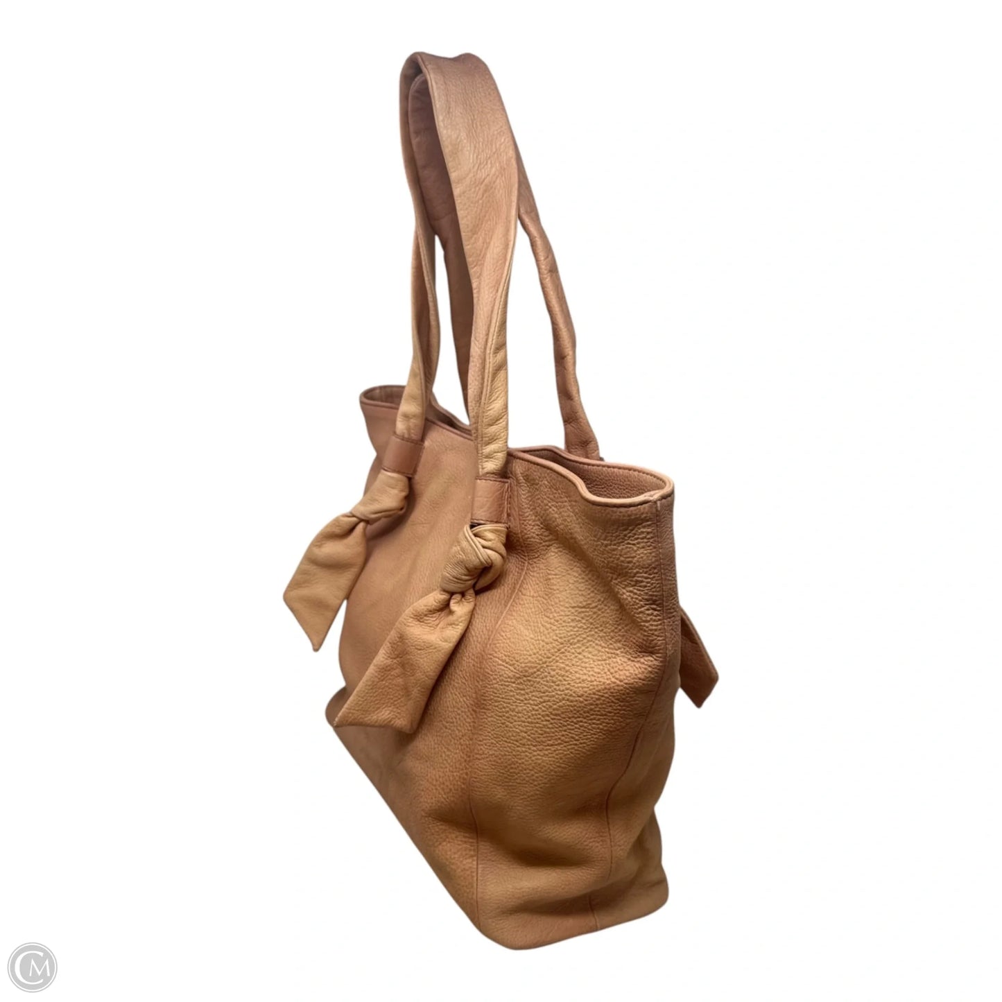 Nora Knotted Leather Tote Handbag Designer By Frye, Size: Large