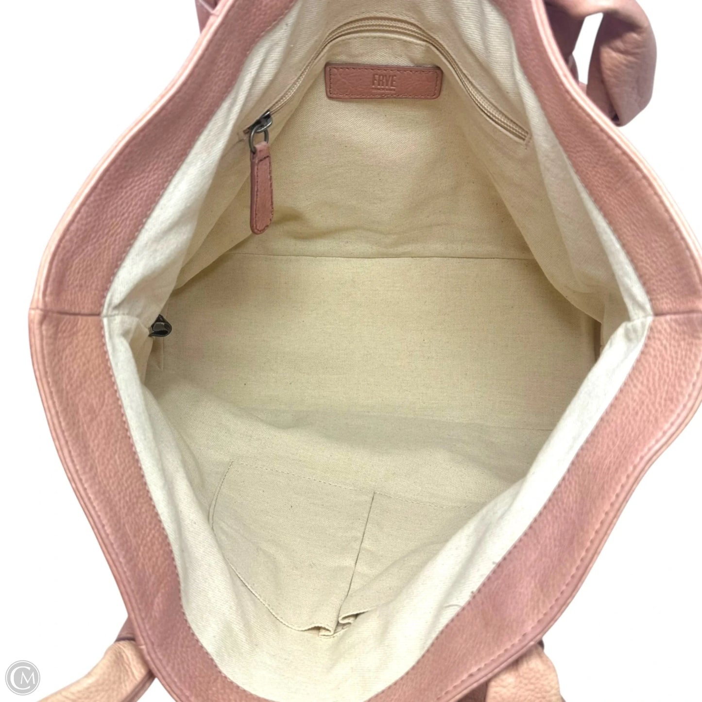 Nora Knotted Leather Tote Handbag Designer By Frye, Size: Large