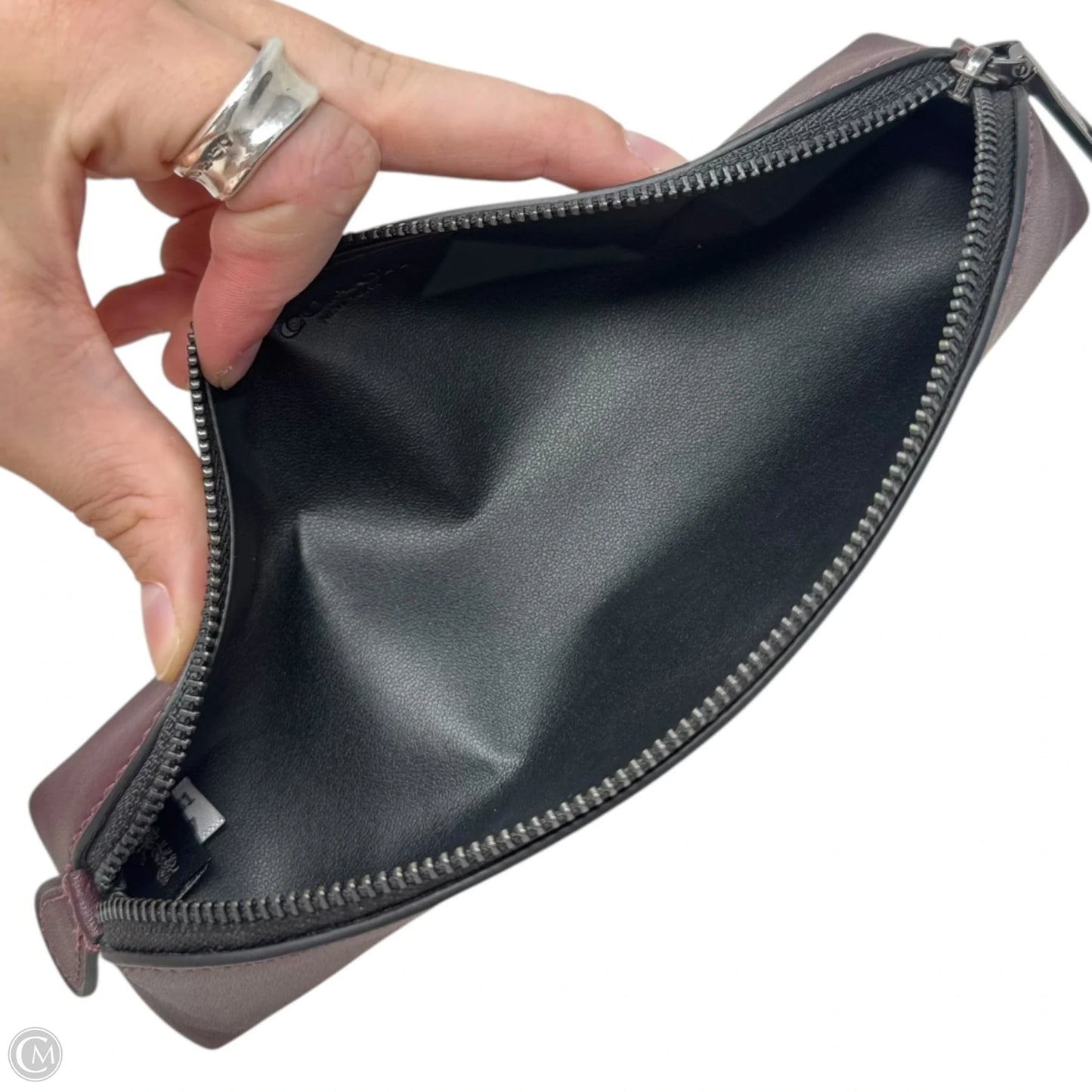 Pencil Pouch Designer By Coach, Size: Small