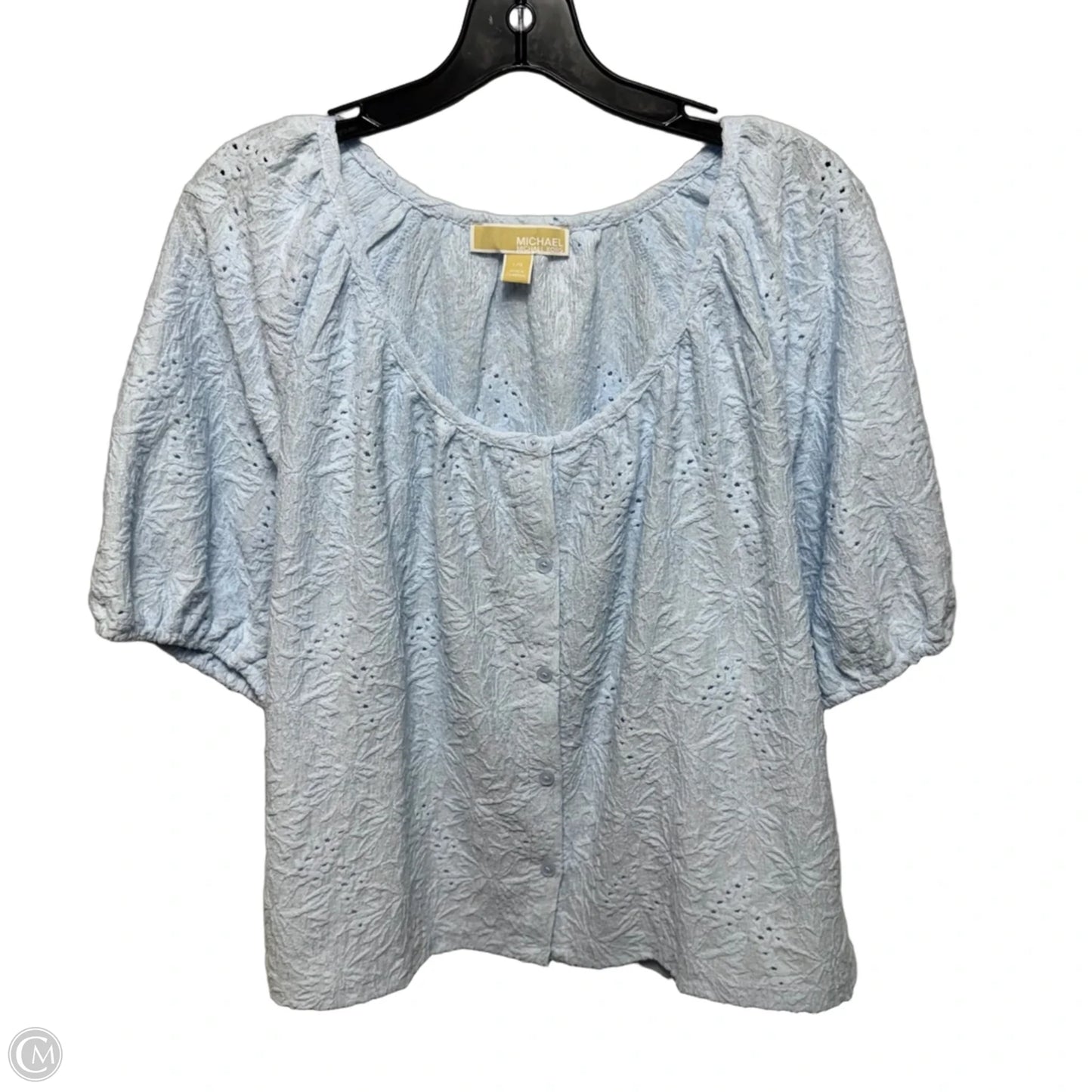 Top Short Sleeve By Michael By Michael Kors In Blue, Size: L