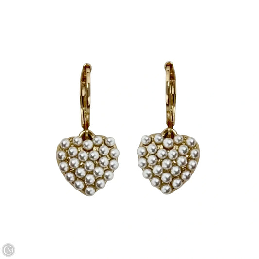 Faux Pearl Heart Leverback Earrings By Ralph Lauren
