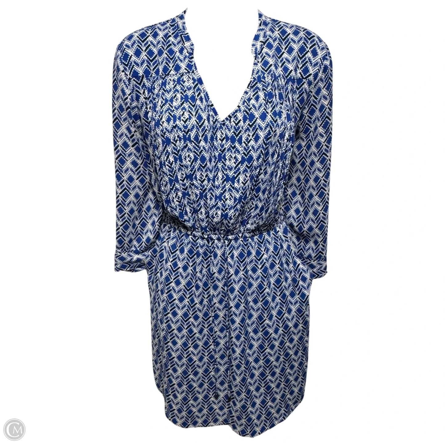 Dress Casual Short By Maeve In Blue & White, Size: Xs
