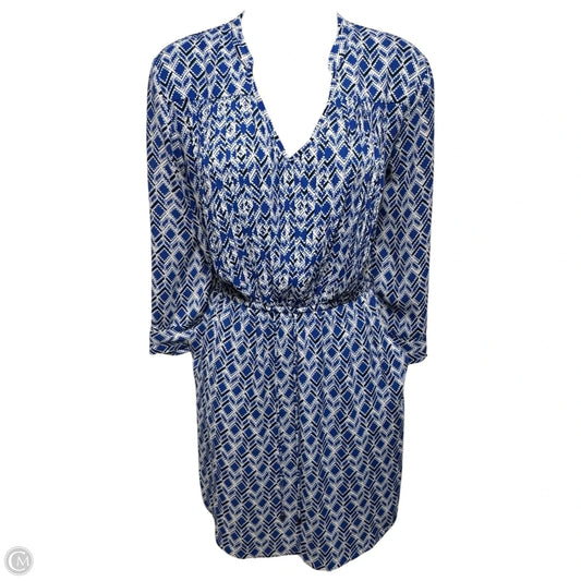 Dress Casual Short By Maeve In Blue & White, Size: Xs