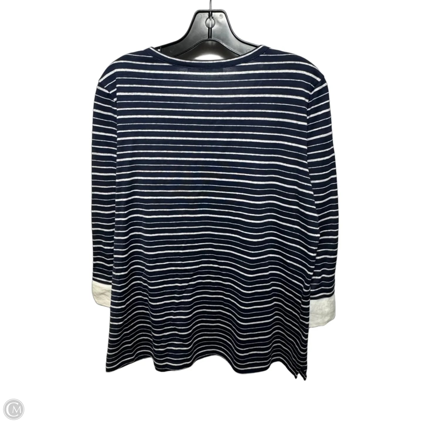 Top Long Sleeve By amina rubinacci  In Striped Pattern, Size: 10/ It 46