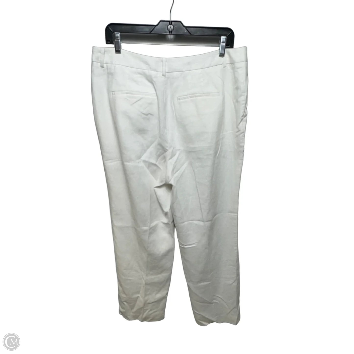 Southampton Straight Leg Pants Linen By Talbots In White, Size: 12