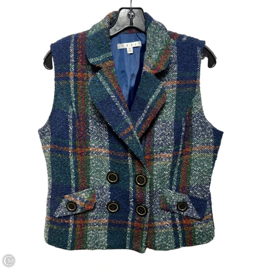 Vest By Cabi In Plaid Pattern, Size: M