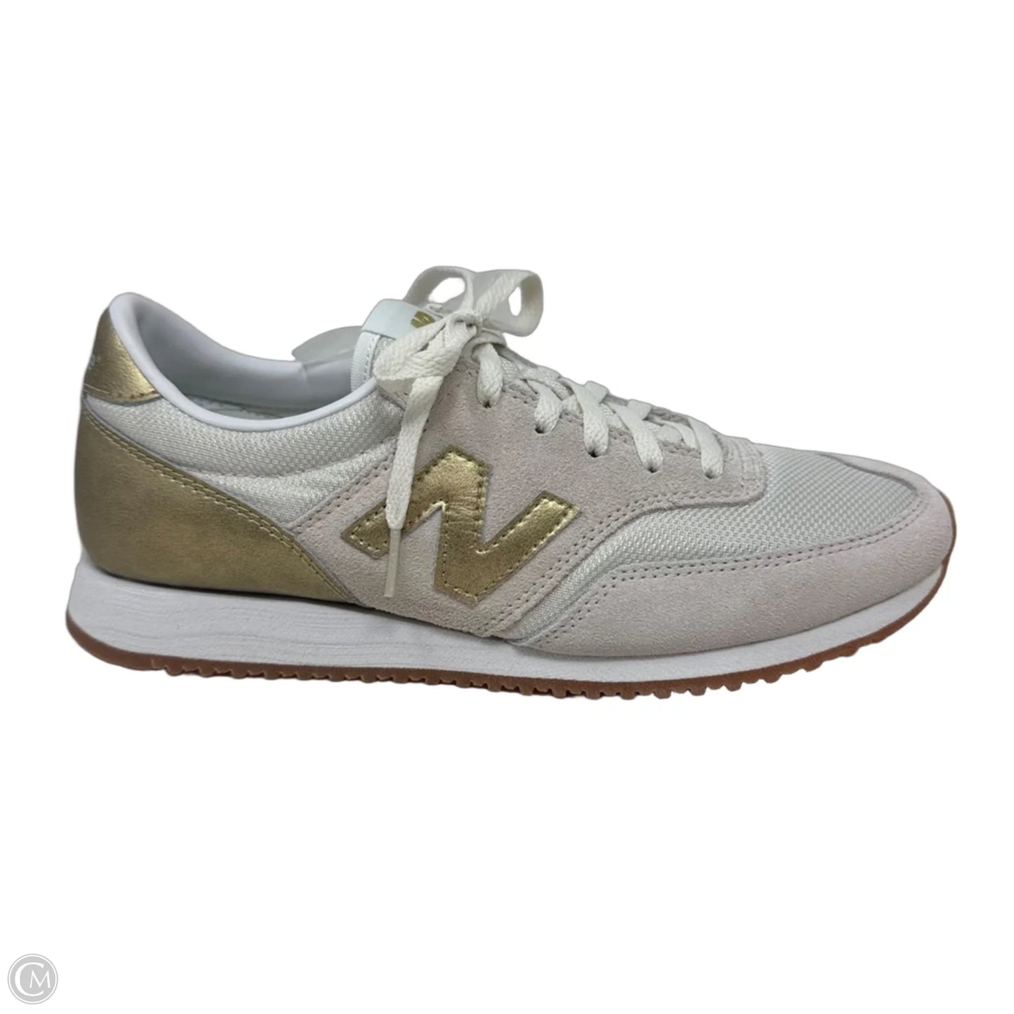 Shoes Athletic By New Balance In Gold & White, Size: 9.5