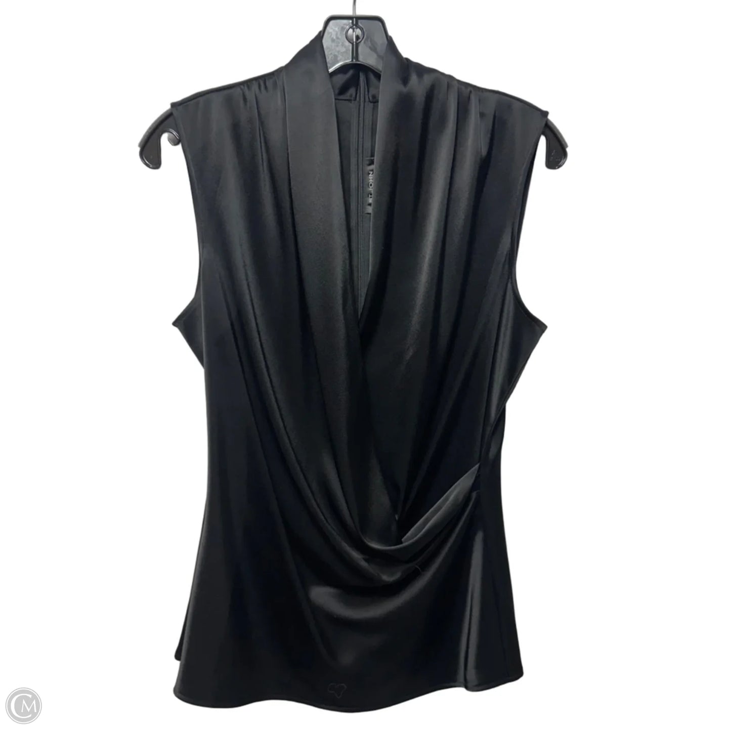 Cowl Wrap Top Sleeveless By St. John In Black, Size: 8