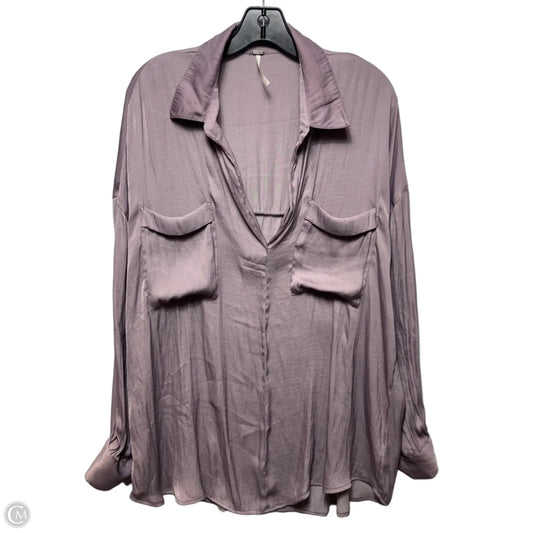 Top Long Sleeve By Free People In Purple, Size: L