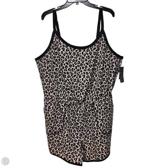 Athletic Romper By Torrid In Animal Print, Size: 2x