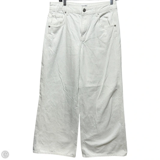 Jeans Wide Leg By Lilly Sisto X Gianni Bini In White Denim, Size: 4