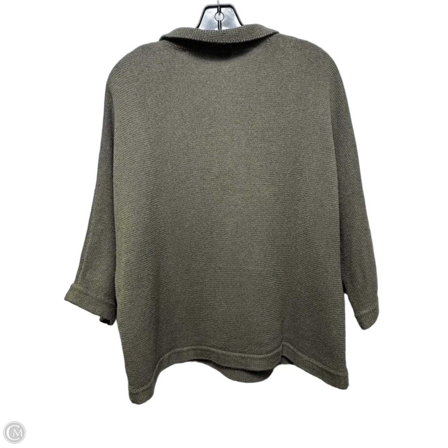 Sweater By Wrap In Green, Size: 10