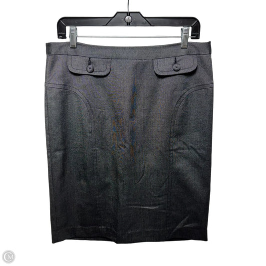 Wool and Silk Skirt Mini & Short By Trina Turk In Grey, Size: 8