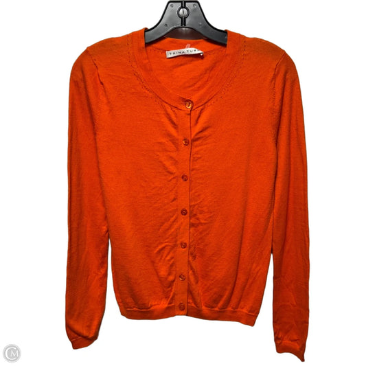 Sweater Cardigan By Trina Turk In Orange, Size: S