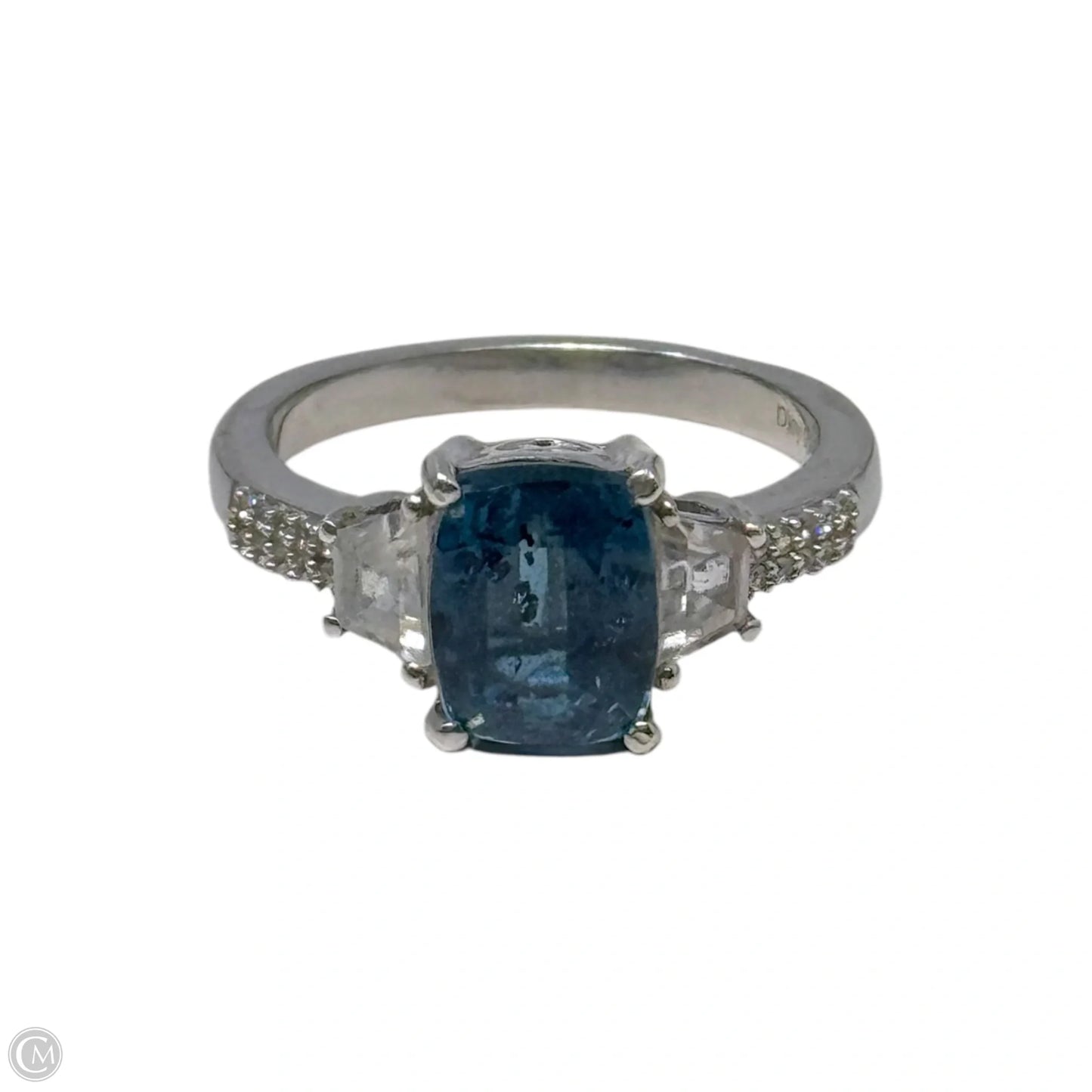 Blue Gem Sterling Silver Ring By D’Joy, Size: 7