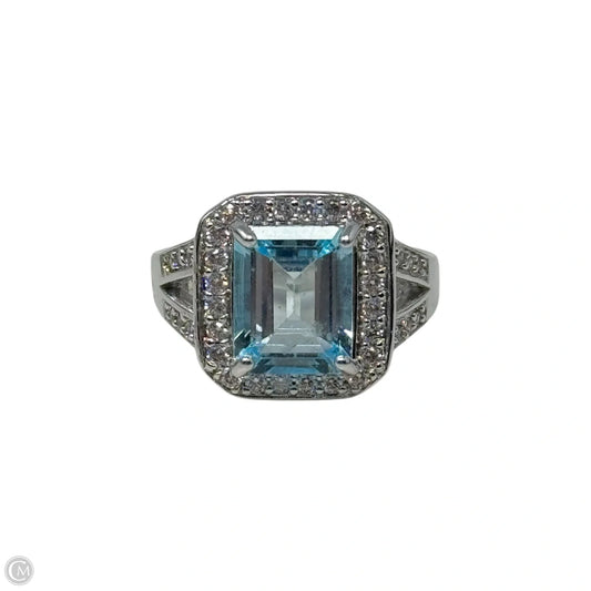 Blue Gem Ring Statement, Size: 7