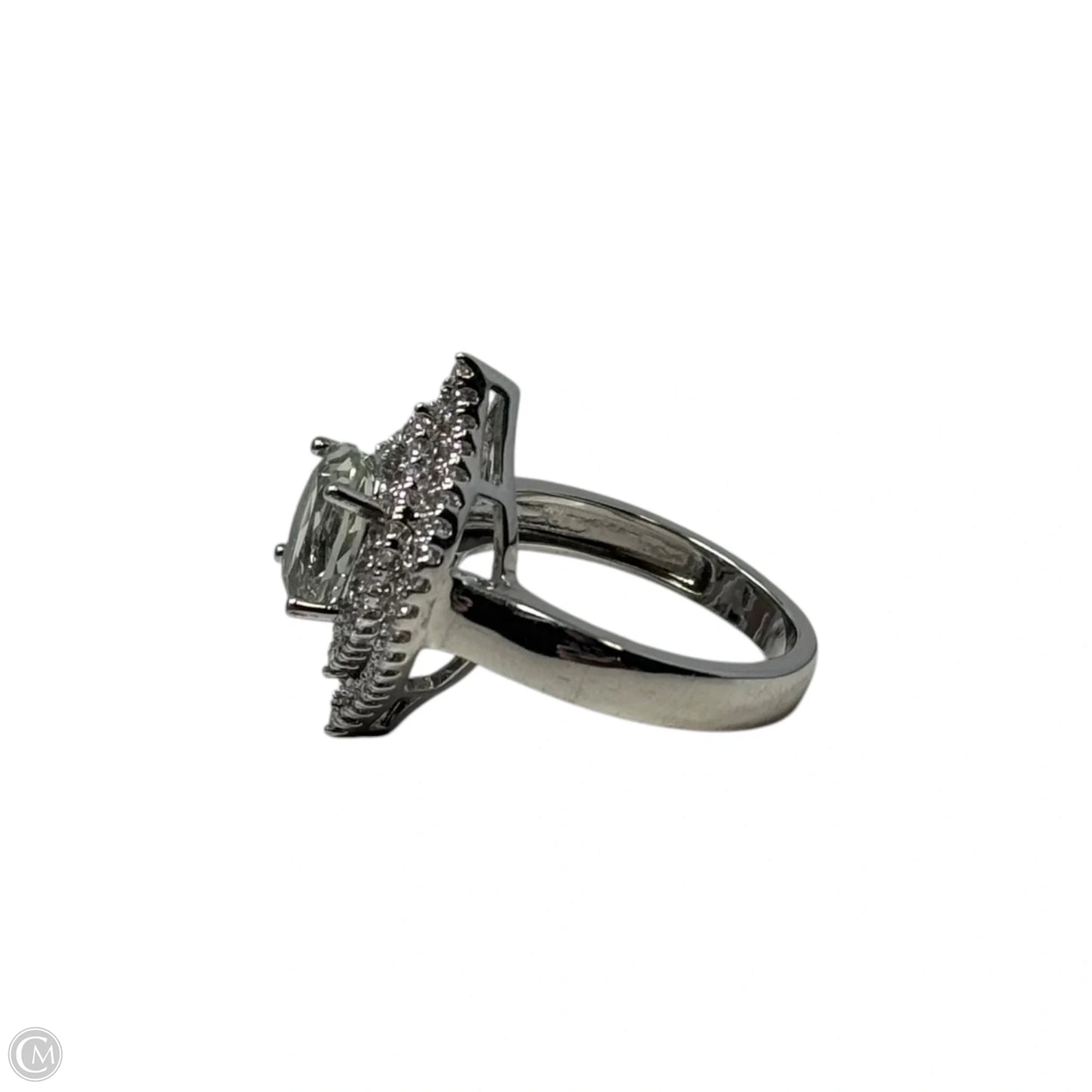 Marquee Halo Ring Statement, Size: 7