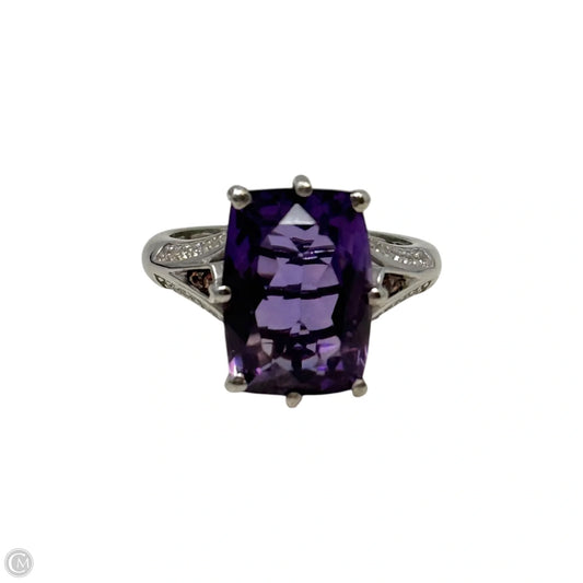 Amethyst Ring Sterling Silver By D’Joy, Size: 7