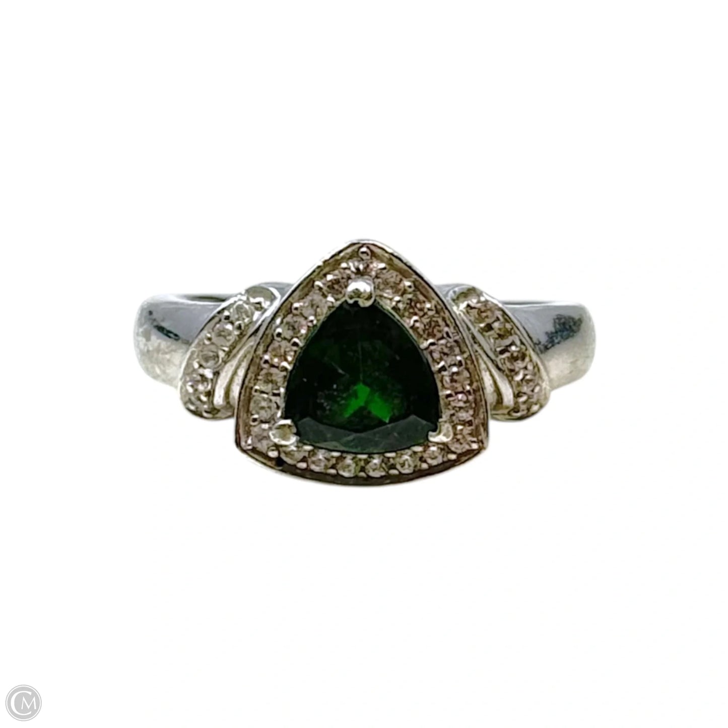 Faux Emerald Ring Sterling Silver By D’Joy, Size: 7
