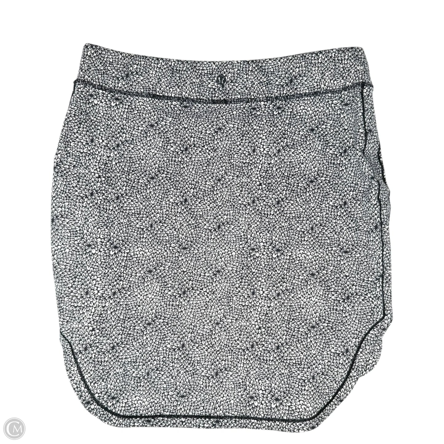 Athletic Skirt By Lululemon In Black & White, Size: S (ESTIMATED)