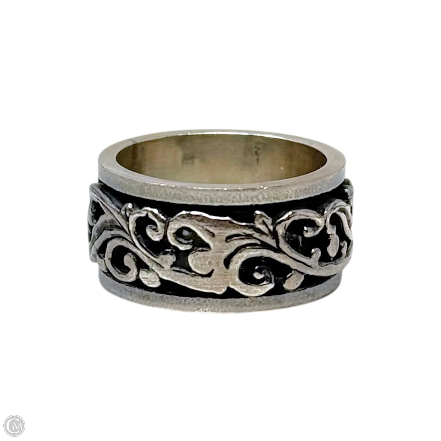 Filigree Spinner Ring Sterling Silver, Size: 5
