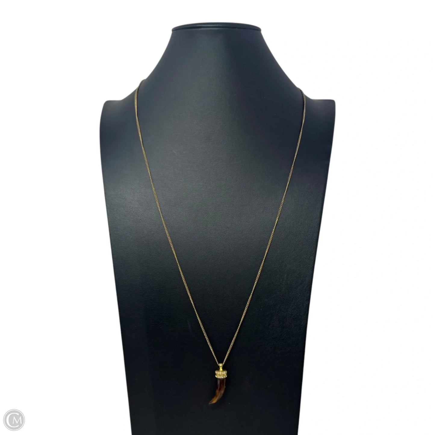 Resin Horn Necklace Pendant By J. Crew