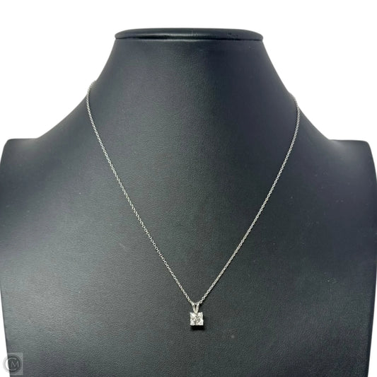 CZ Pendant Necklace Sterling Silver