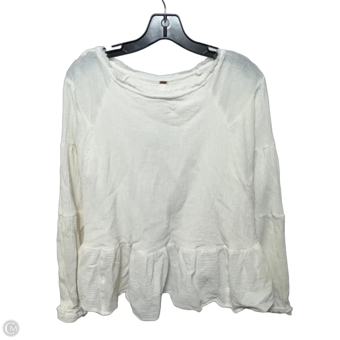Top Long Sleeve By Free People In White, Size: L