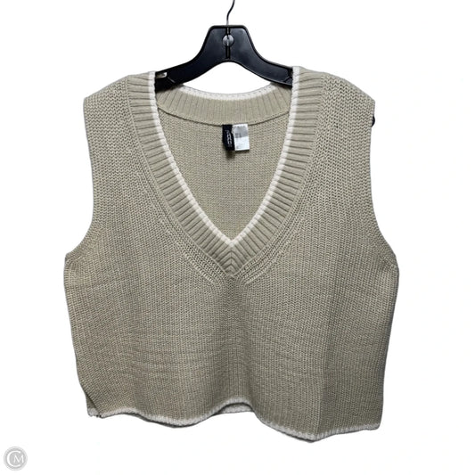 Vest Sweater By Divided In Taupe, Size: Xl