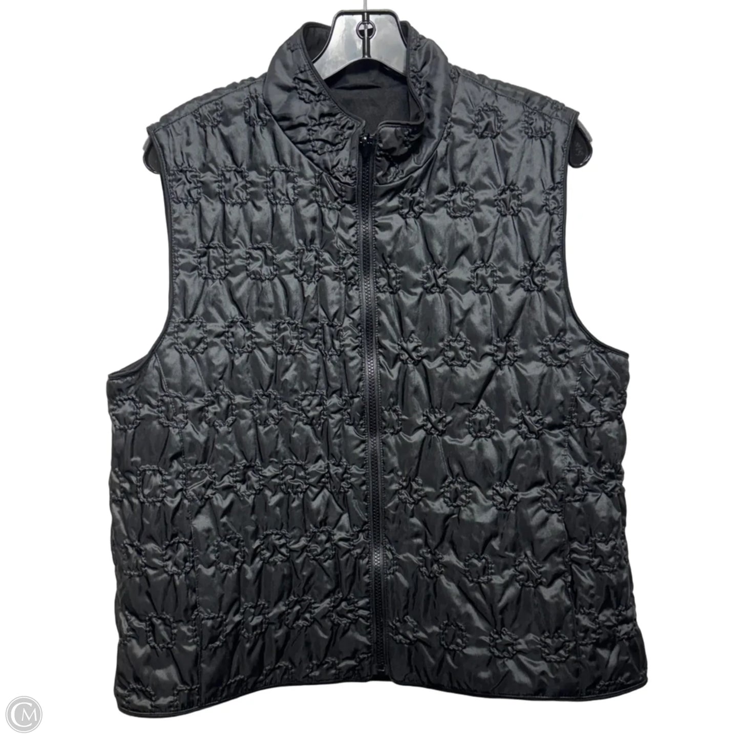 Vest Puffer & Quilted By Unbranded In Black, Size: L