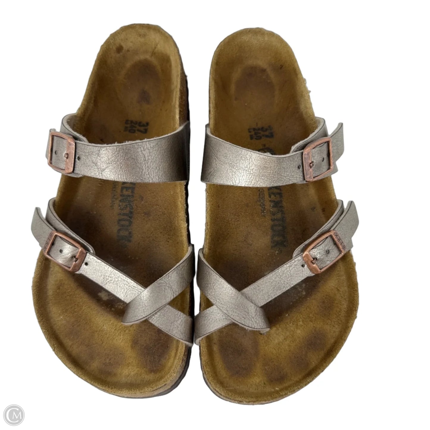 Mayari Sandals By Birkenstock In Rose Gold, Size: 6