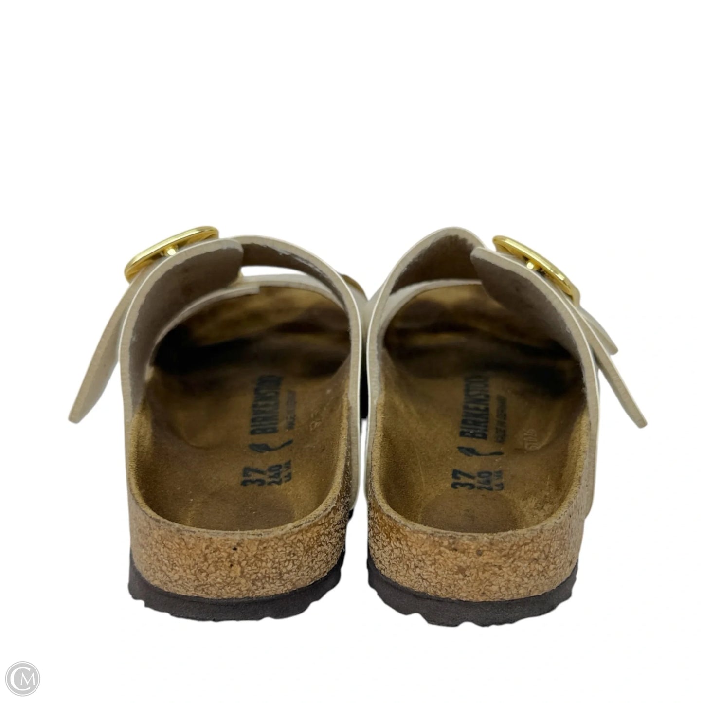 Arizona Big Buckle Sandals By Birkenstock In Cream, Size: 6